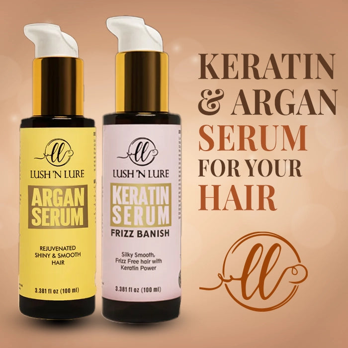 Lush'N Lure Argan and Keratin Serums for hair growth