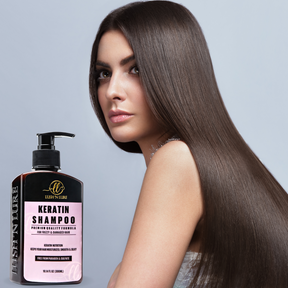 Sulfate free Keratin Shampoo ensures your hair’s strength, resilience, and strikingly silky outlook.