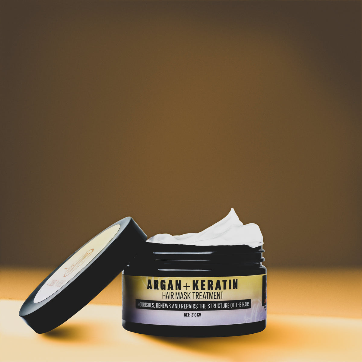  "Image featuring LUSH 'N LURE Argan & Keratin Hair Mask, a luxurious treatment for hair enriched with argan oil and keratin for deep conditioning and repair."