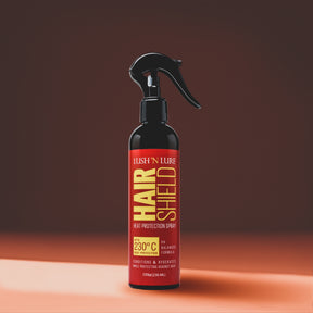 Image showing LUSH 'N LURE Heat Protection Spray, a specialized formula designed to shield hair from heat damage during styling